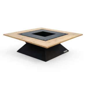 BlowVolt Pyramide grătar cu plită 4 în 1 – masă de grădină, fire pit și grill, fabricat în România