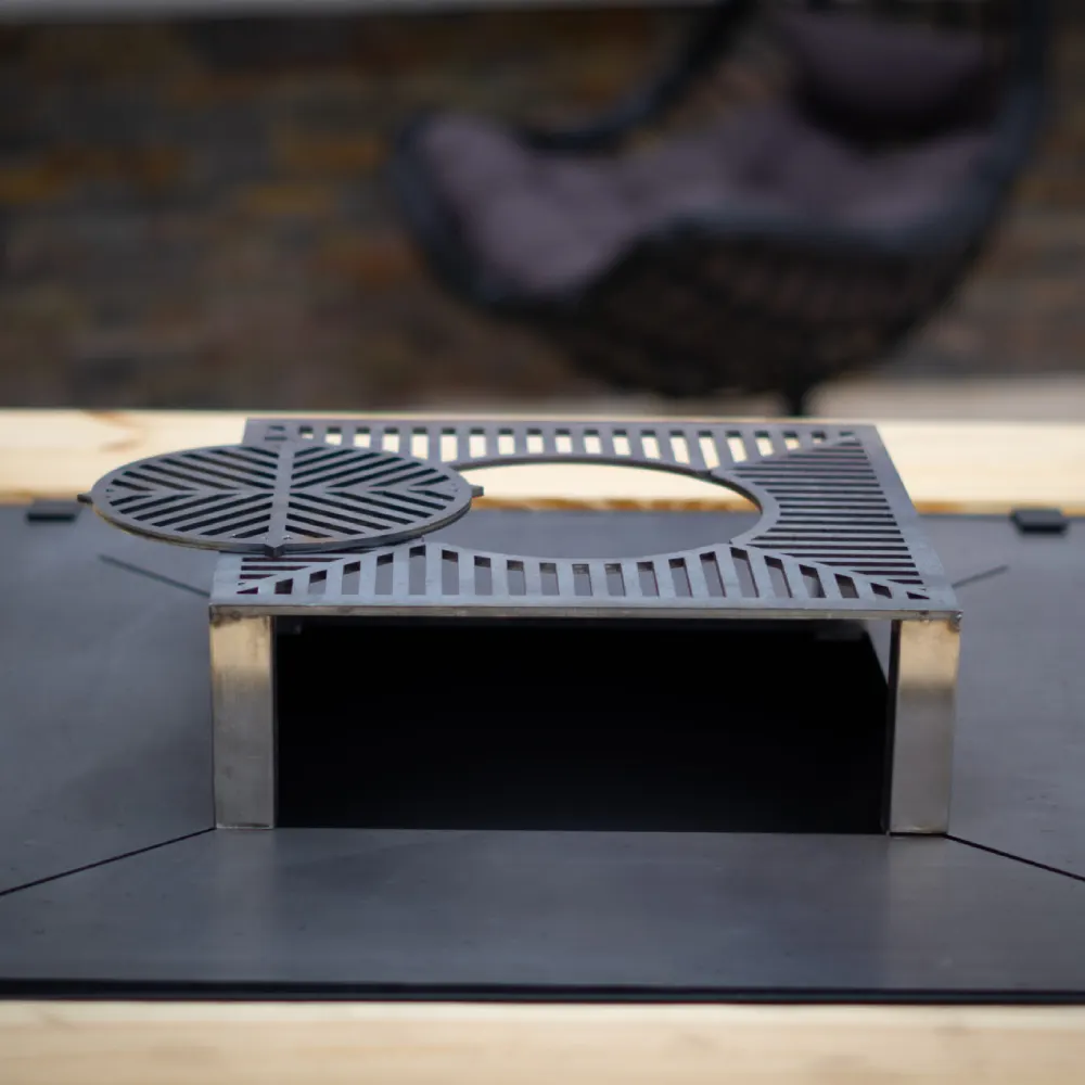 Suport grill BlowVolt, sistem fixare oțel carbon 5mm, suport central detașabil wok ceaun